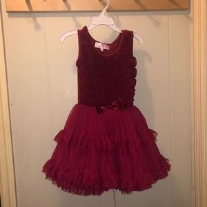 Girls Beautiful red dress size 2-3
